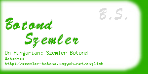 botond szemler business card